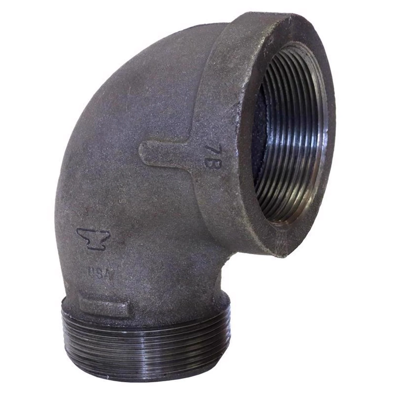 1-1/4 In. Galvanized Malleable Iron 90 Degree Street Elbow Fitting