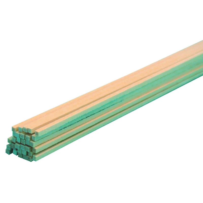 Basswood Wood Sheet, 1/16 Inch Thick by 1/16 Inch Wide by 24 Inch Long