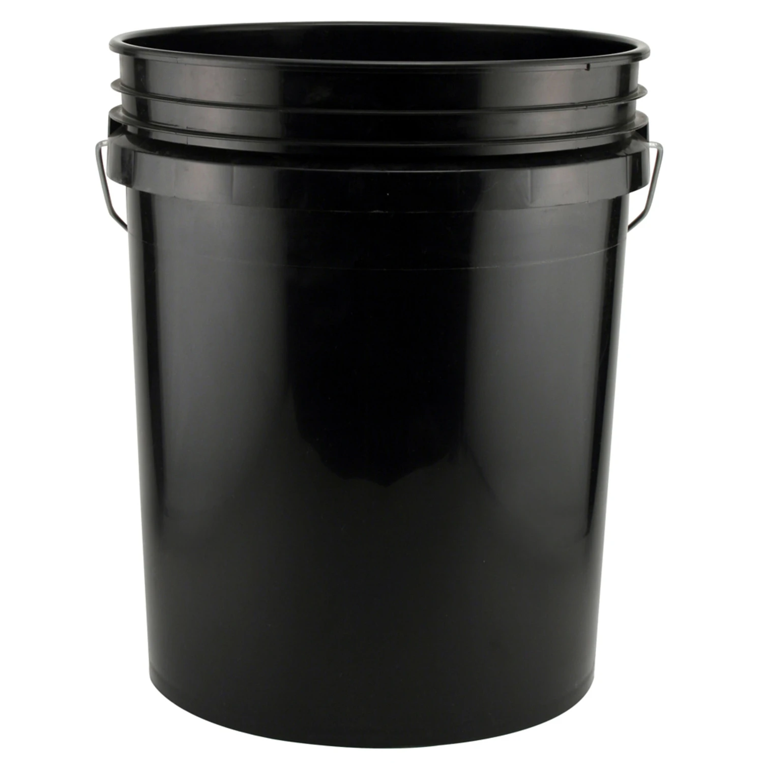 5 Gallon Black Plastic Paint Pail With Reinforced Rim