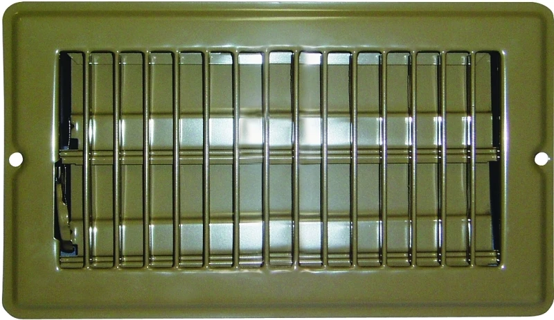 Metal Mobile Home Floor Register, Brown, 5-3/8 x 9-3/8 In.