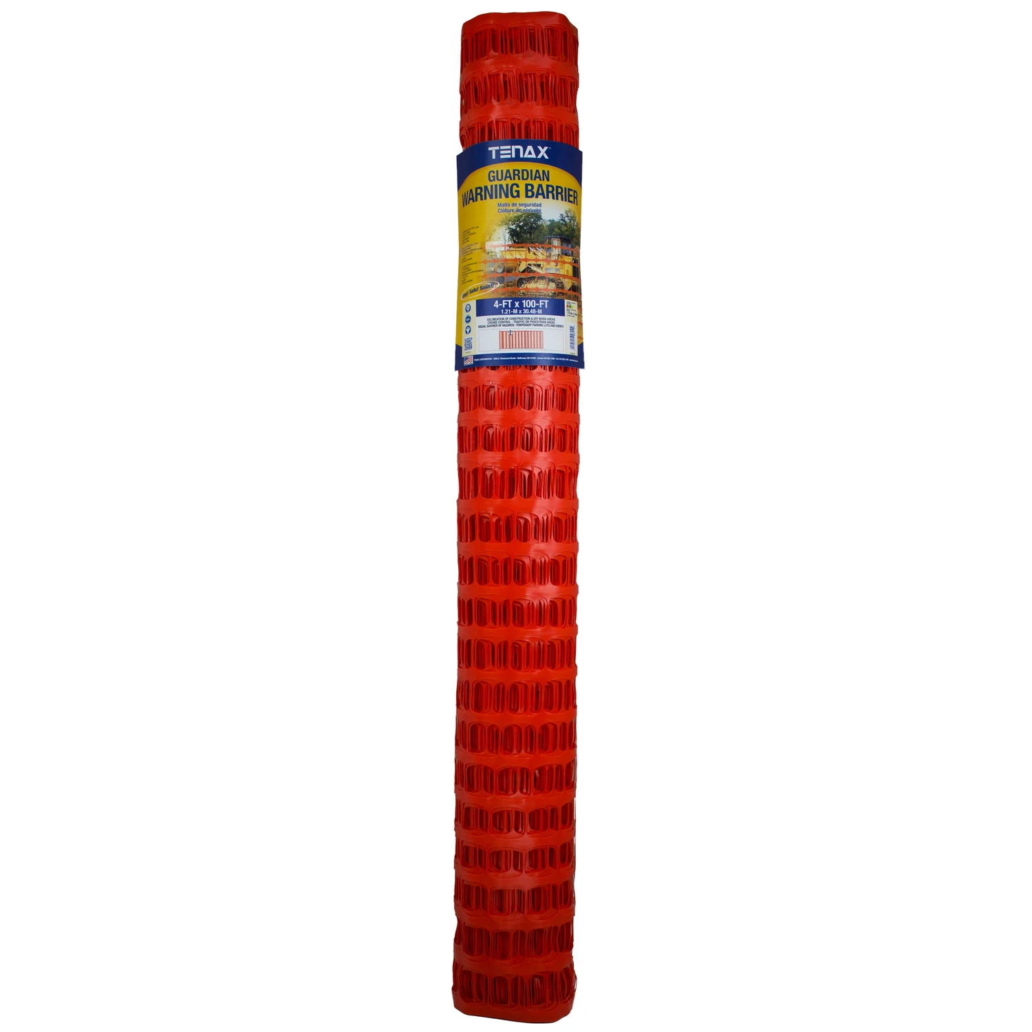 Guardian 4 Ft. H X 100 Ft. L Polyethylene Safety Fence, Orange