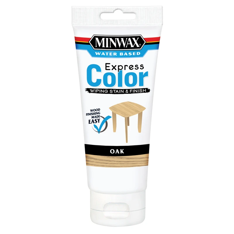 6 Ounce Express Color Wiping Wood Stain and Finish in Oak