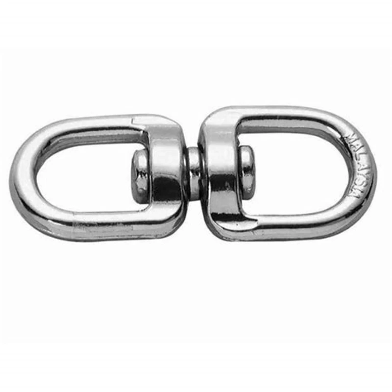 Eye Snap Double Round Swivel Zinc Nickel Plated 0.75 Inch