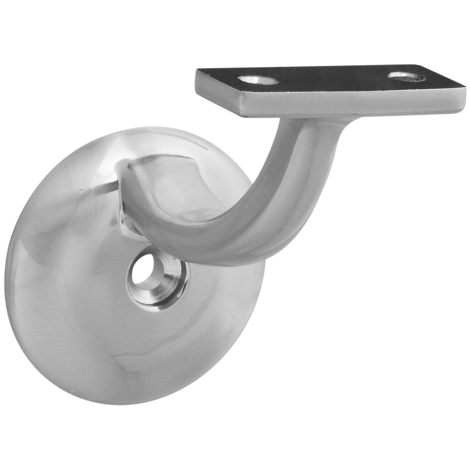 National Satin Nickel Handrail Bracket, Model N332-825, Zinc Die-cast, 250 Lb Capacity