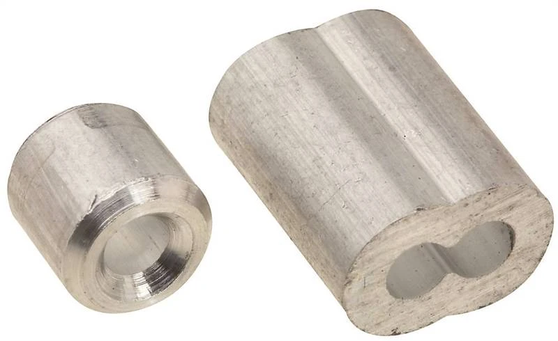 Garage Door Aluminum Ferrules/Stops, 1/8 In., 2-Pk.