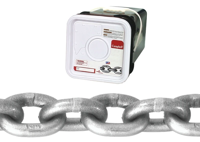 Three Eighths Inch Square Pail Chain Forty Feet Length