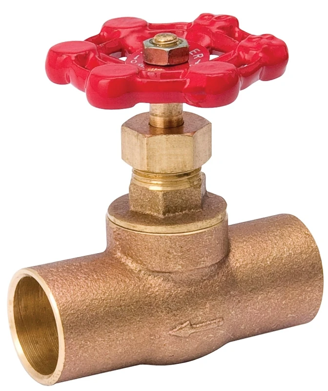 3/4 In. Low Lead Cast Brass Stop Valve, Model 105-504nl