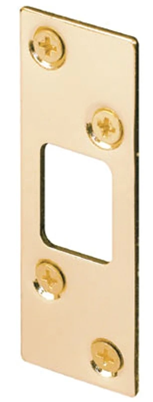 Brass 1-1/4 In. Deadbolt Security Strike Plate E 2235