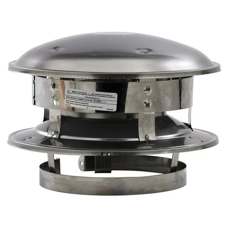 6 In. Stainless Steel Round Chimney Cap With Dome Design