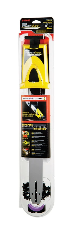 Powersharp 541662 18 In. Starter Kit, 62dl, 91ps Chain, Sharpener Included