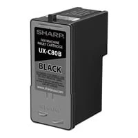 Ux-c80b Black Ink Cartridge For Ux-b800se Fax Machines, 480 Page Yield