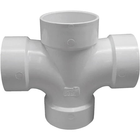 3 Inch Double Sanitary Dwv Pvc Tee - Model Pvc 00428 1000ha
