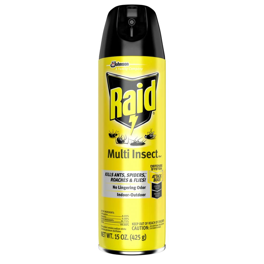 Multi Insect Killer 15 Oz Aerosol Spray For Indoor And Outdoor Use