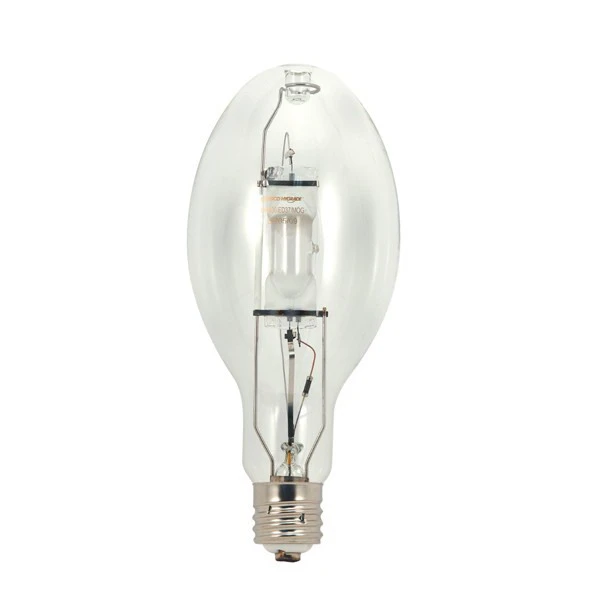 Satco 250W Clear ED28 Mogul Screw Metal Halide High-Intensity Light Bulb