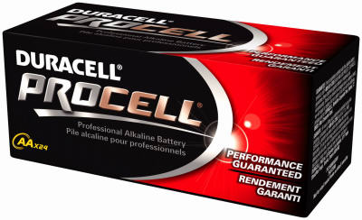 Procell Professional AA Alkaline Batteries, 24 pk