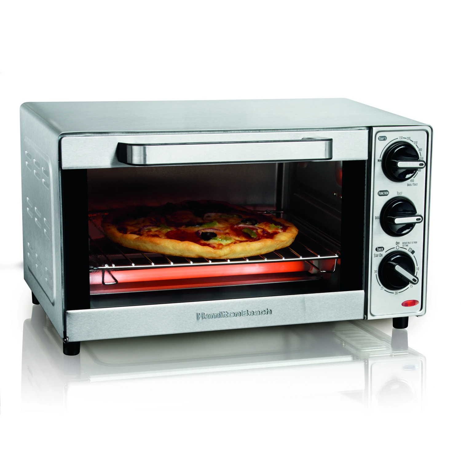 4-slice Stainless Steel Toaster Oven Model 31401 - Versatile Cooking