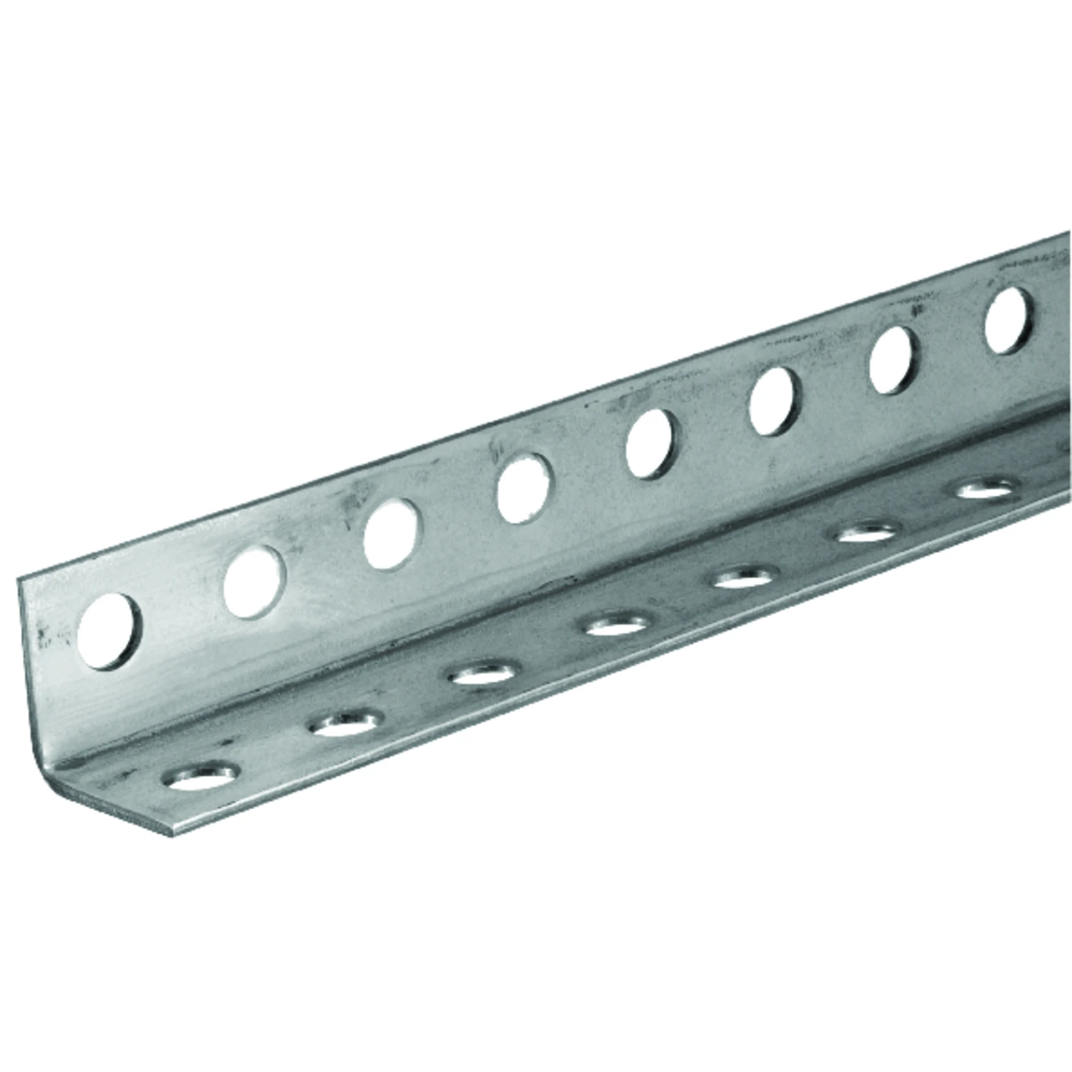 0.106 In. X 1-1/4 In. W X 36 In. L Zinc Plated Steel Perforated Angle
