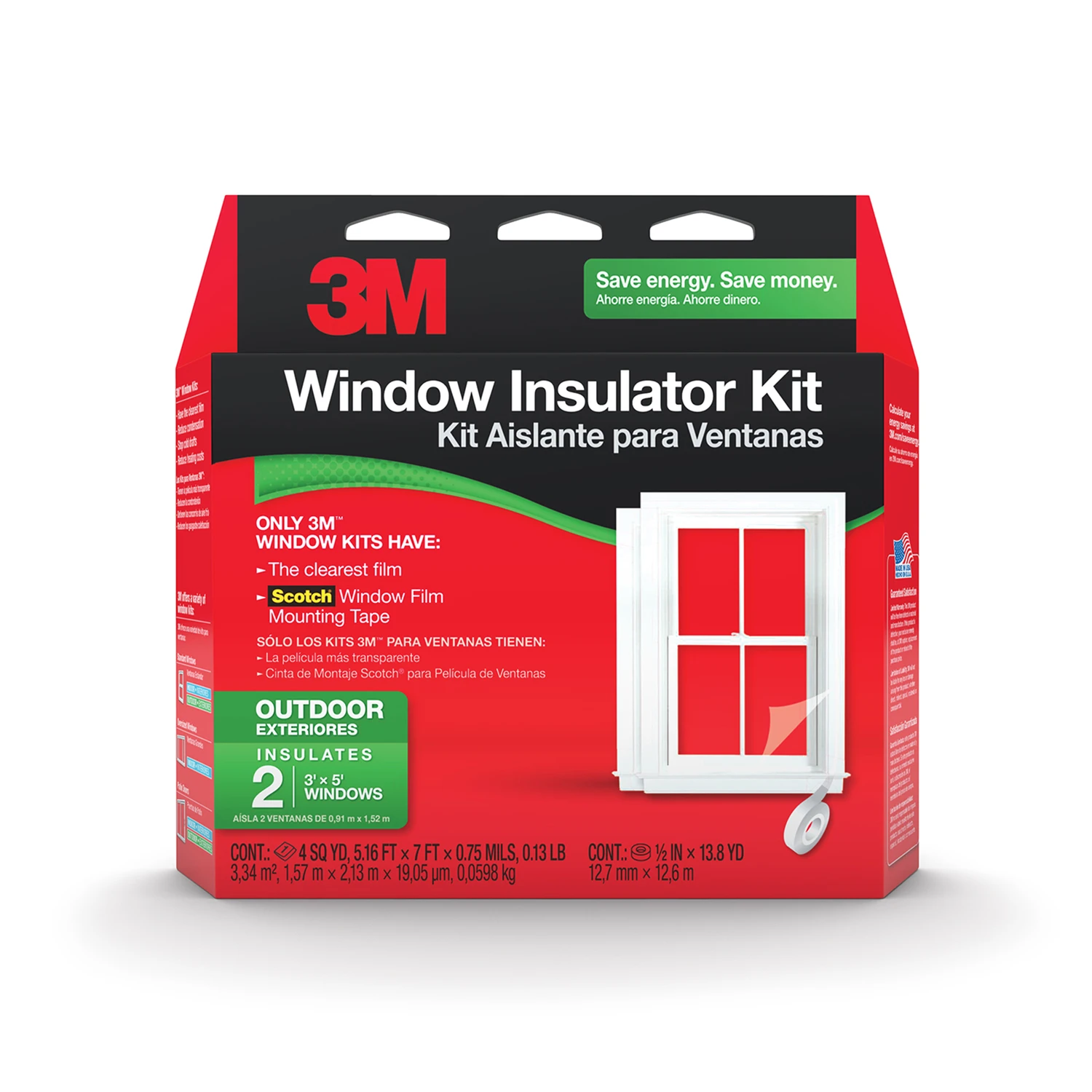 Outdoor Window Film Insulation Kit, 42 x 62 In.