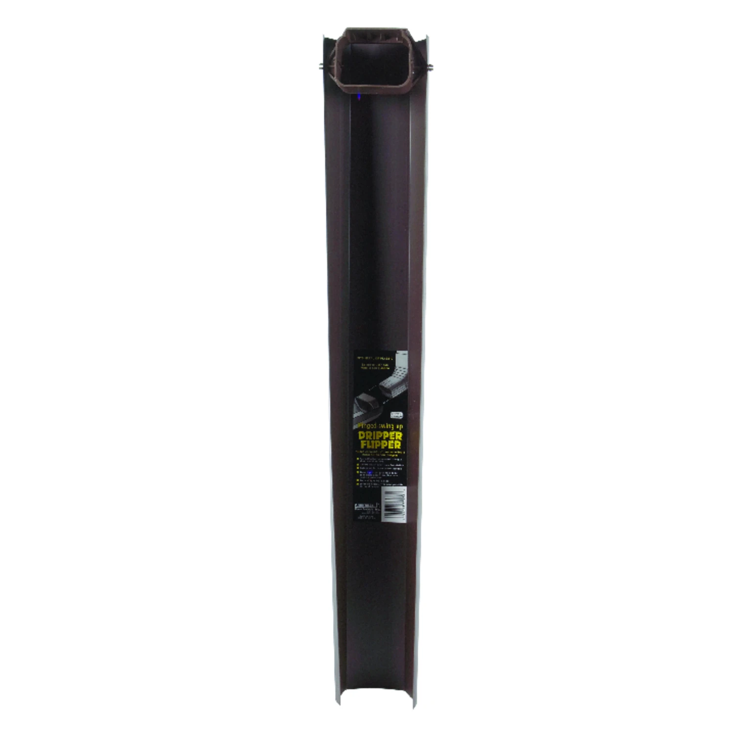 2 In. X 3 In. Brown Vinyl Dripper Flipper Downspout Extension 30 In.
