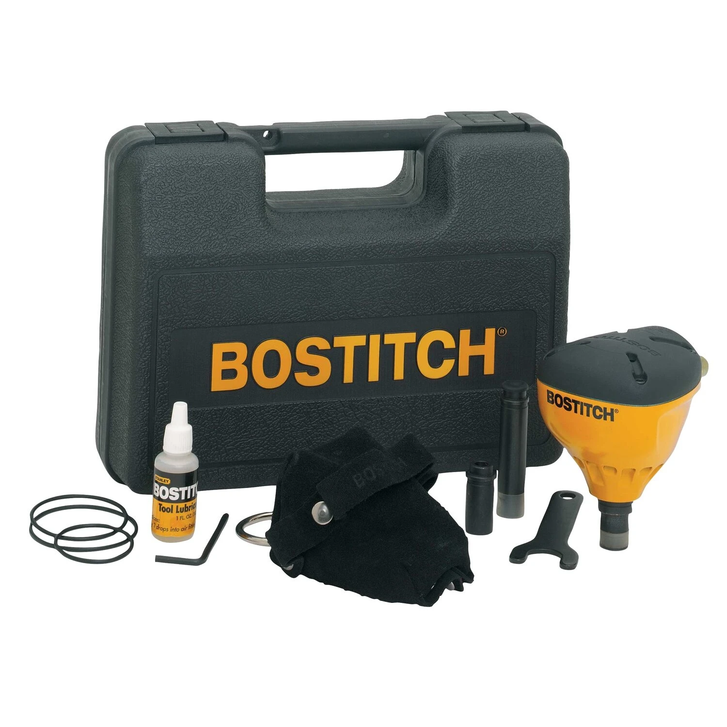 Pn100k Impact Palm Nailer Kit With Multiple Nose Attachments And Accessories