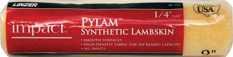 Pylam Synthetic Lambskin Paint Roller Cover, 9 x 1/4 In. Nap