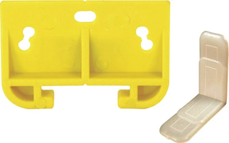 Prime-Line 2-Pack White Plastic Drawer Track Guide Kit