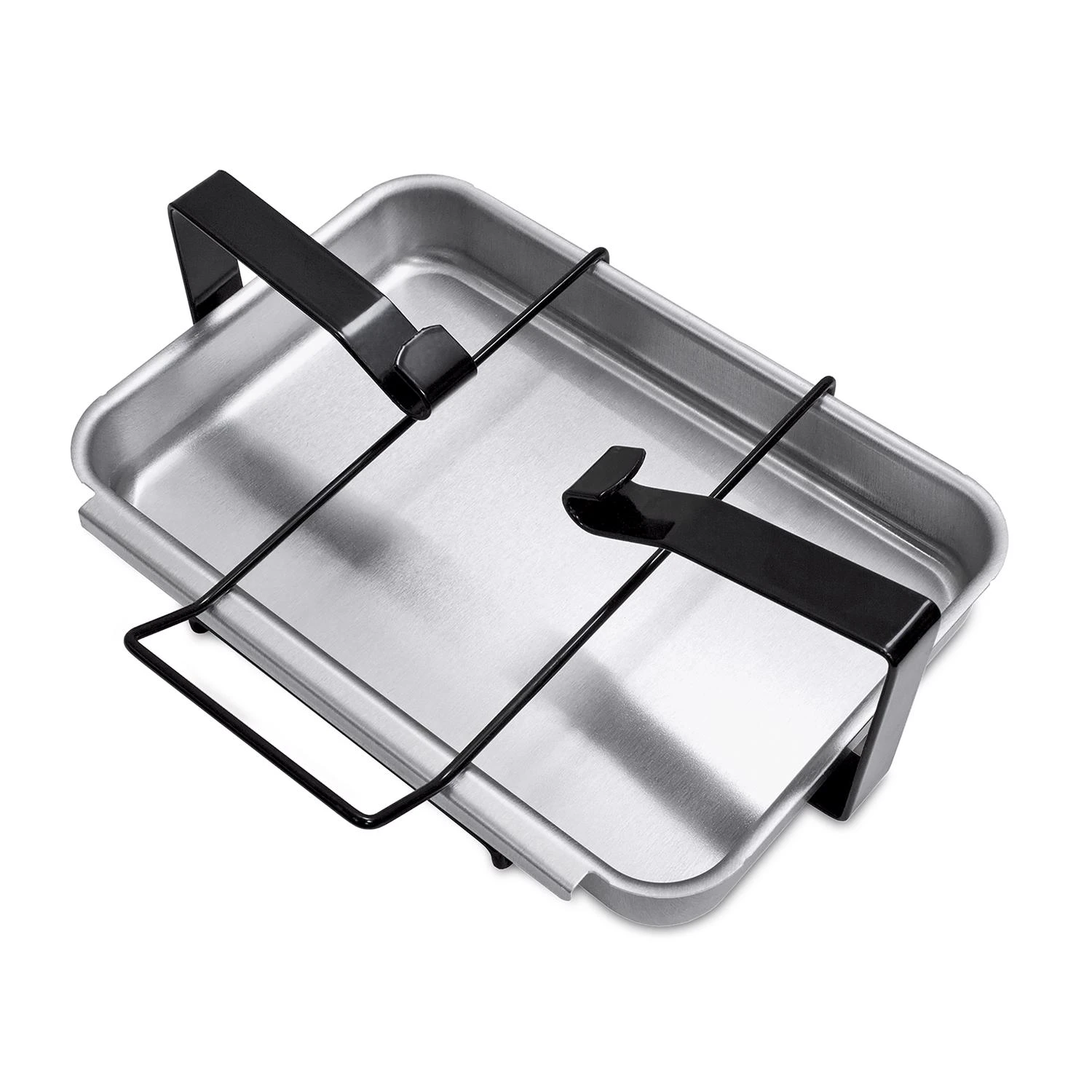 7 In. W X 9.2 In. L X 3 In. D Porcelain Enameled Steel Gas Grill Catch Pan