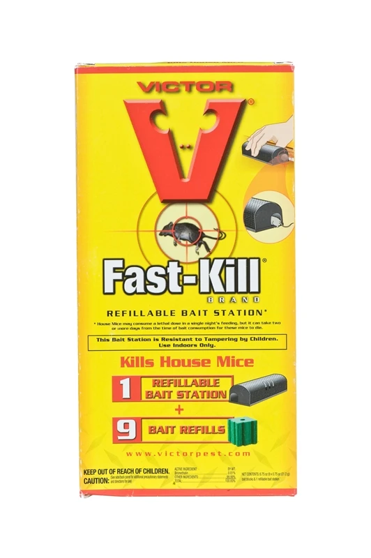 Victor Fast-Kill Small Bait Bait Station and Bait For Rodents 9 pk