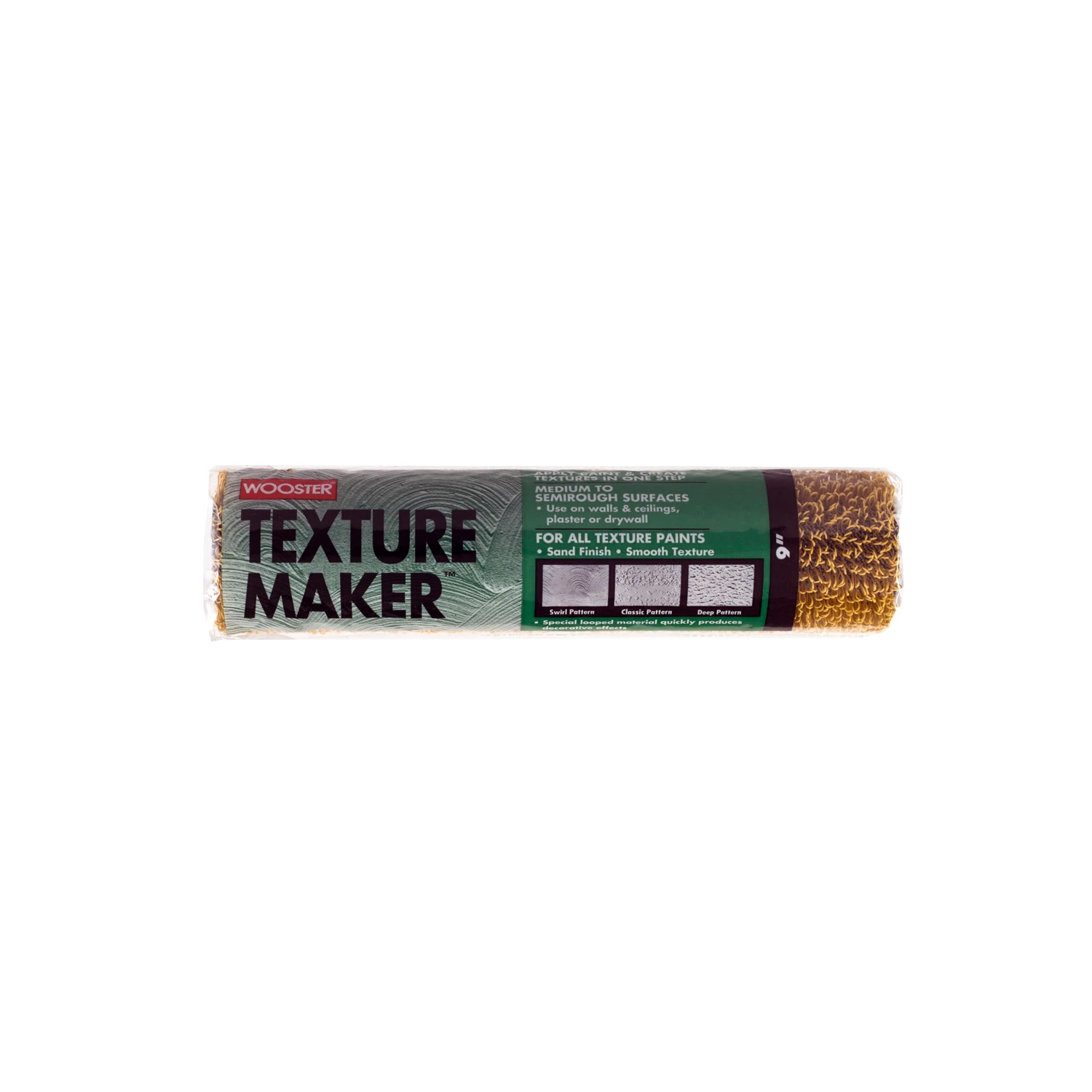 Wooster Looped Plastic Plastic 9 in. W Texture Paint Roller Cover 1 pk