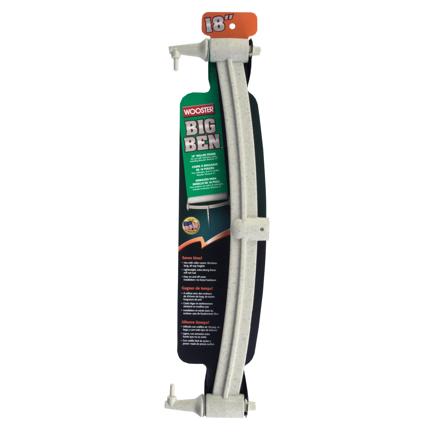 Big Ben 18 In. Lightweight Threaded Roller Frame For Extension Poles