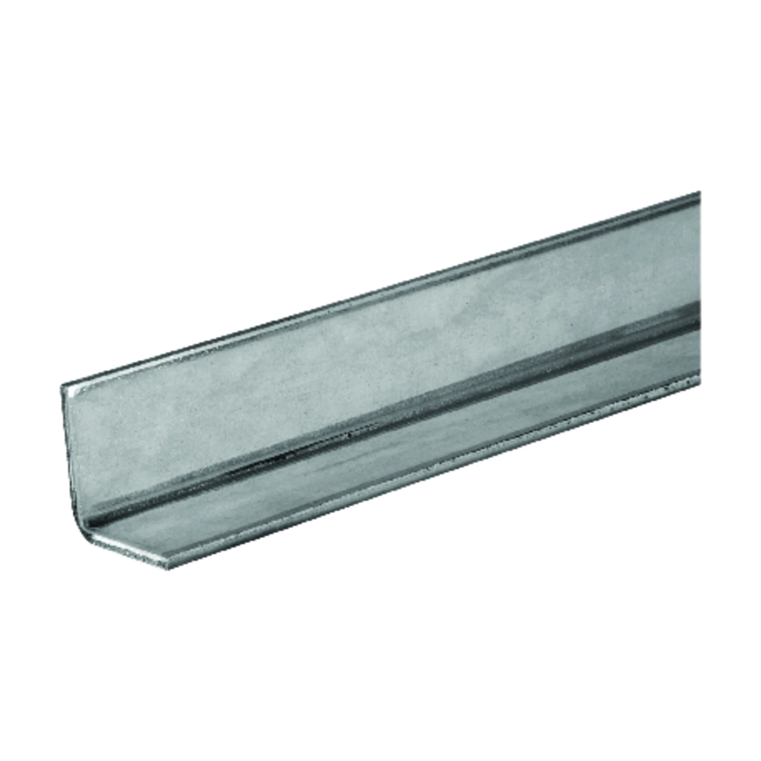 Zinc-plated 1 In. X 4 Ft. Solid Steel Angle, 11 Gauge