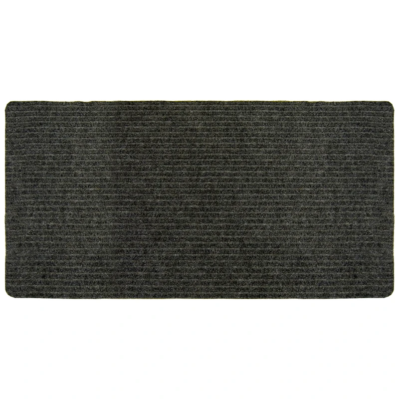 Concord 26 In. X 45 Ft. Charcoal Carpet Runner, Indoor/outdoor