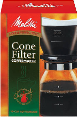 10 Cup Drip Cone Black Coffee Maker - Model 640616