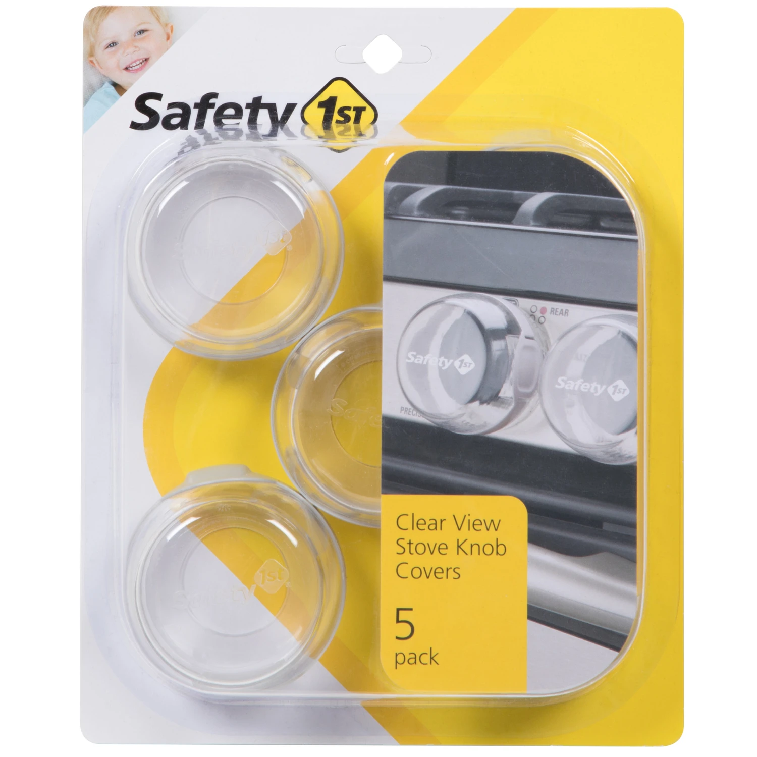Stove Knob Cover, Universal, Clear, 5-Pk.