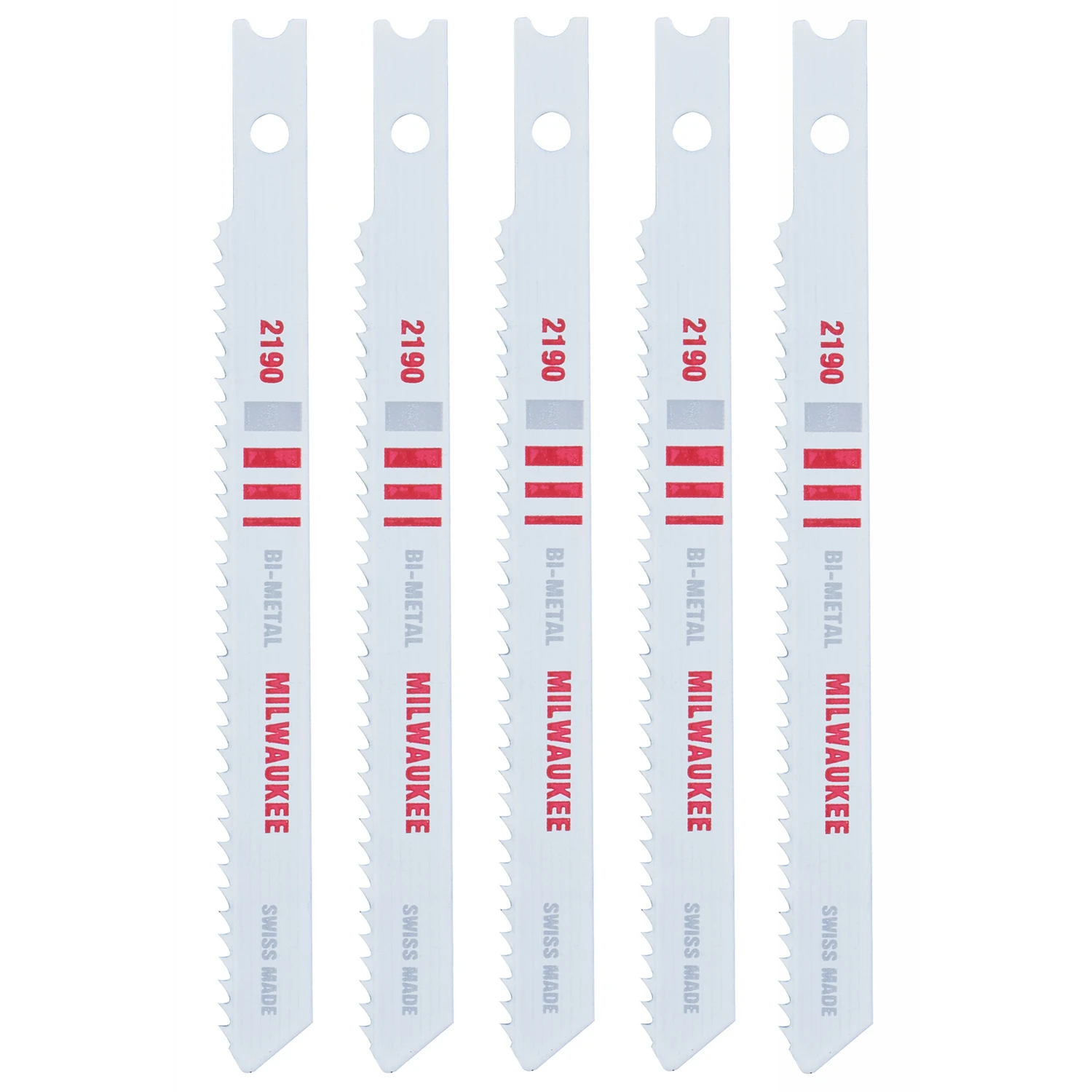 Milwaukee U-Shank 3-5/8 In. x 14 TPI Bi-Metal Jig Saw Blade, Metal Cutting (5-Pack)