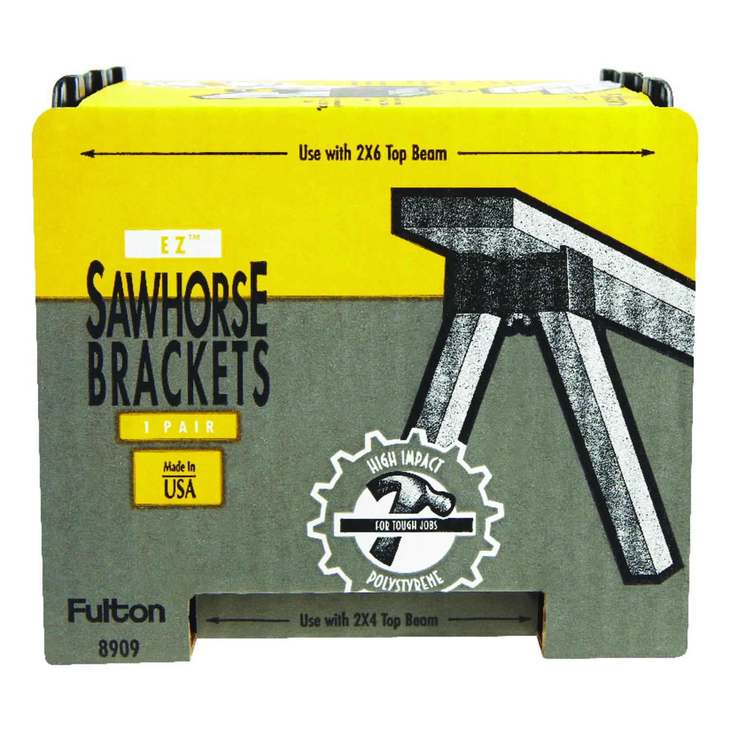 Sawhorse Brackets, Heavy-Duty Plastic, 2-Pk,