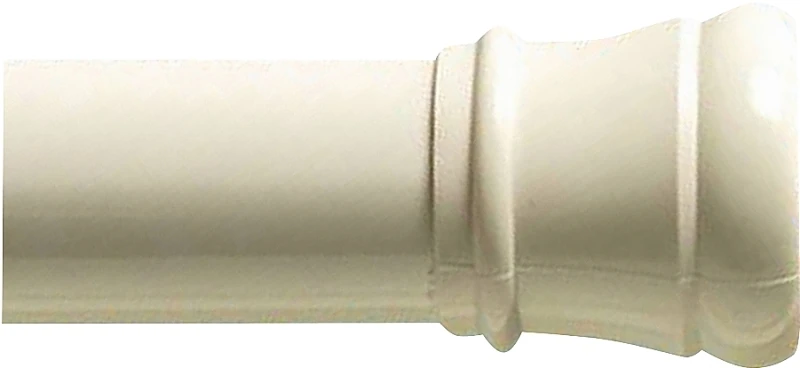 Adjustable White Tension Rod, 40 to 60 Inches Length