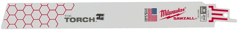 Sawzall The Torch Reciprocating Saw Blades, 24 TPI, 9 In., 5-Pk.