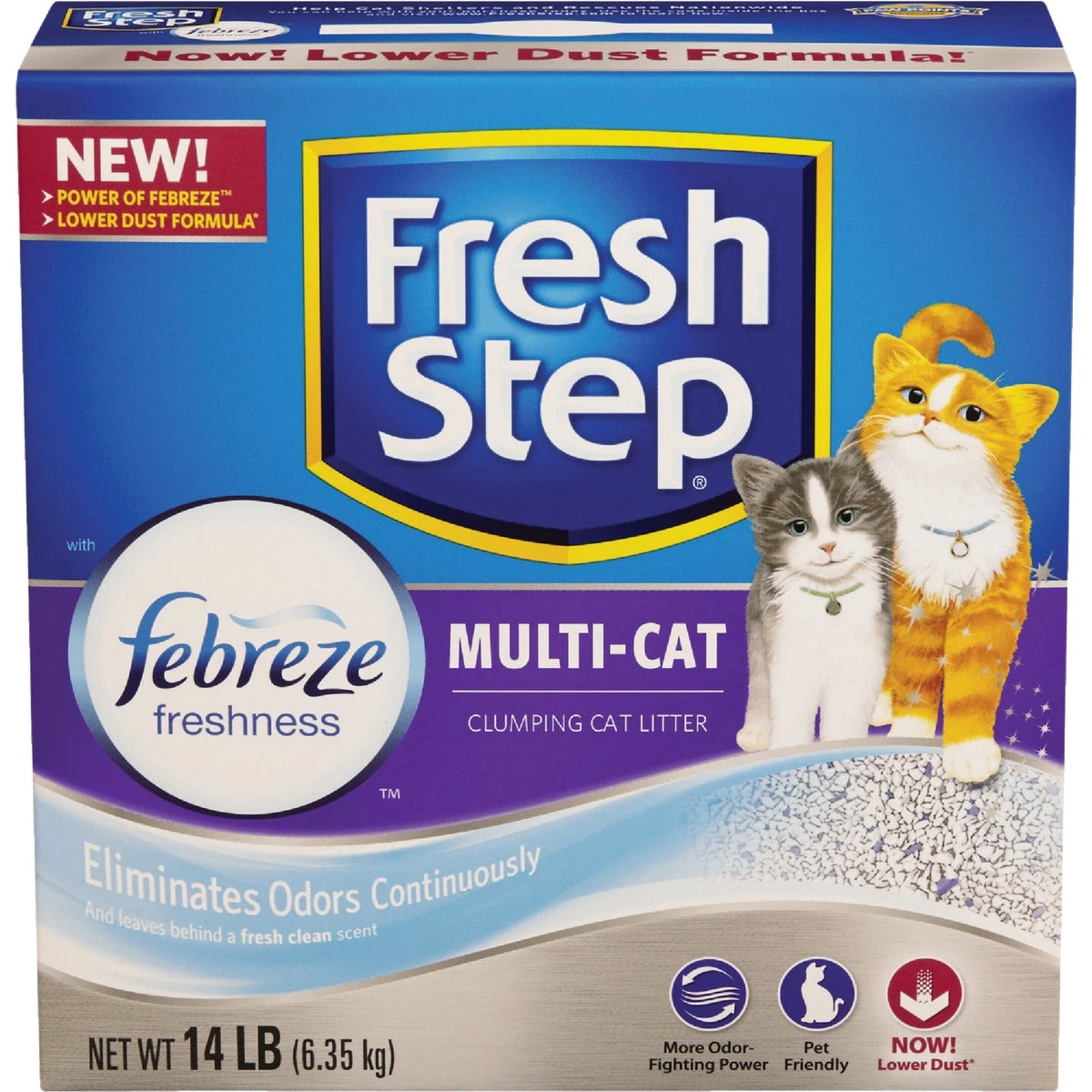 Cat Litter Multi-Cat Scoopable Scented 14 Pounds