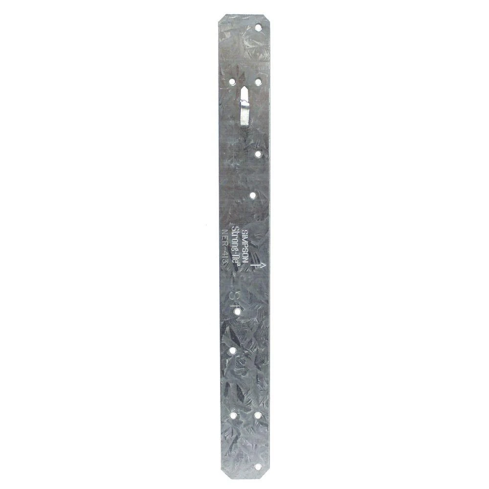 St18 18-inch Steel 16 Gauge Galvanized Strap Tie Connector