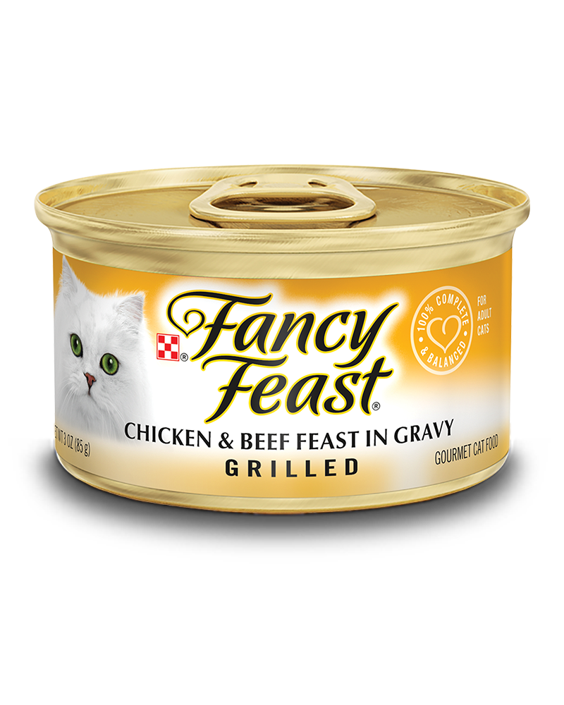 Grilled Chicken & Beef Gourmet Cat Food, 3 Oz. Can