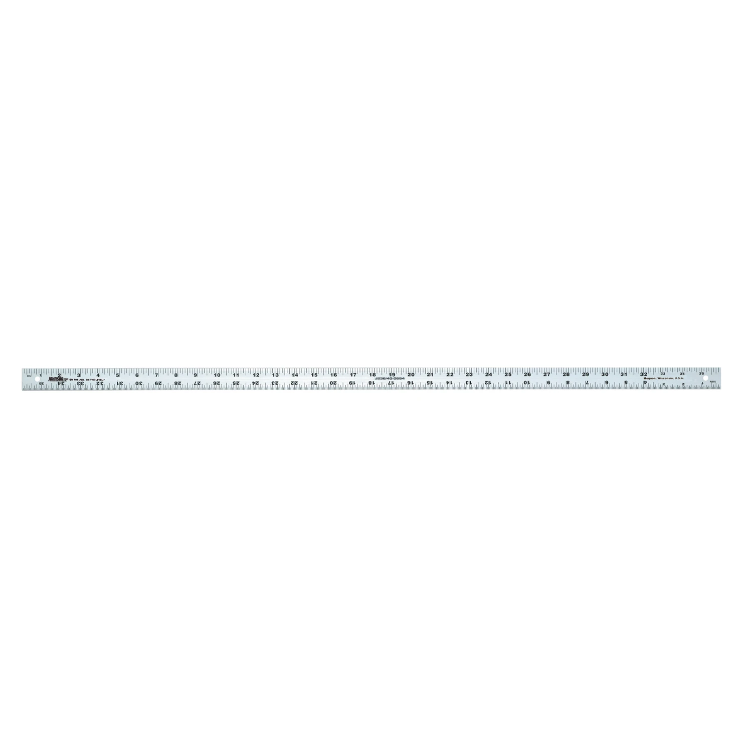 36 Inch Aluminum Yardstick With Bold Graduations And Anodized Finish