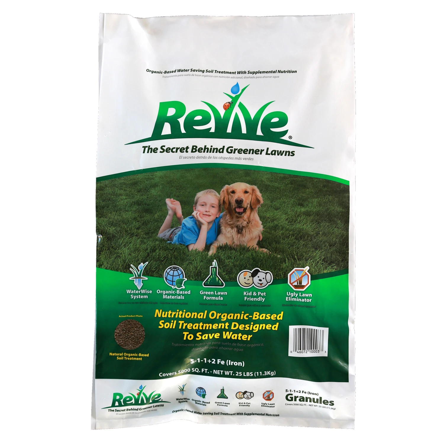 Organic All-purpose Lawn Fertilizer For All Grass Types, 25 Lb, 5000 Sq Ft Coverage