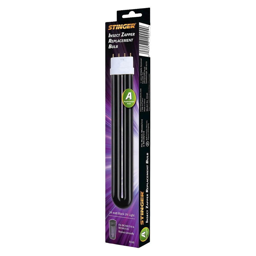 24-Watt Black Ultraviolet Light Bulb Replacement for UV Fixtures