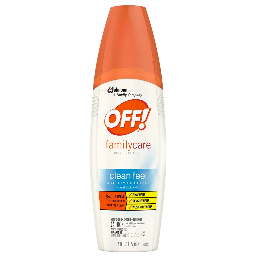 FamilyCare Clean Feel Insect Repellent Two, Six Ounce Spray Bottle