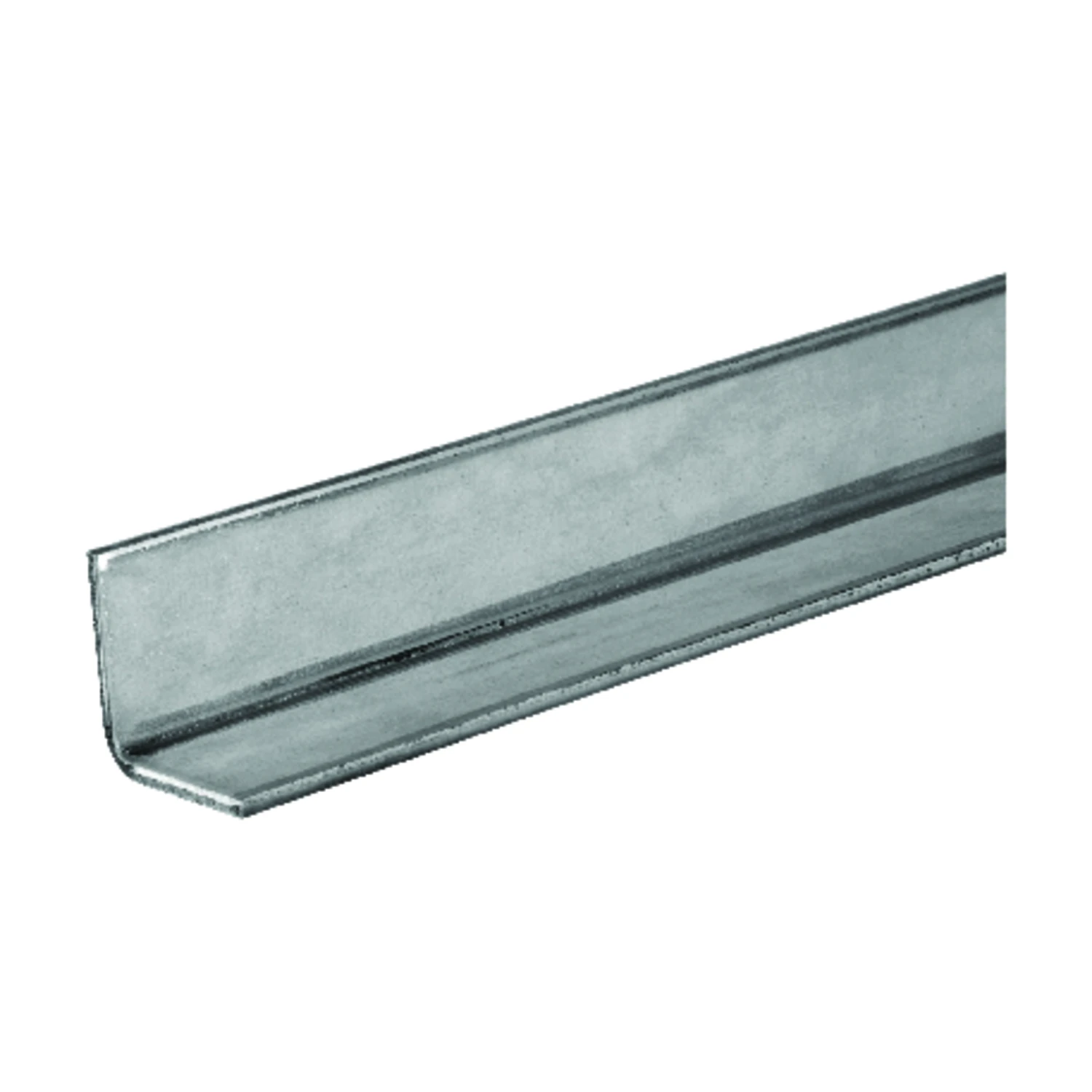 Plated Steel Angle Brace, 14 Gauge, 0.75 Inch by 0.75 Inch by 36 Inch