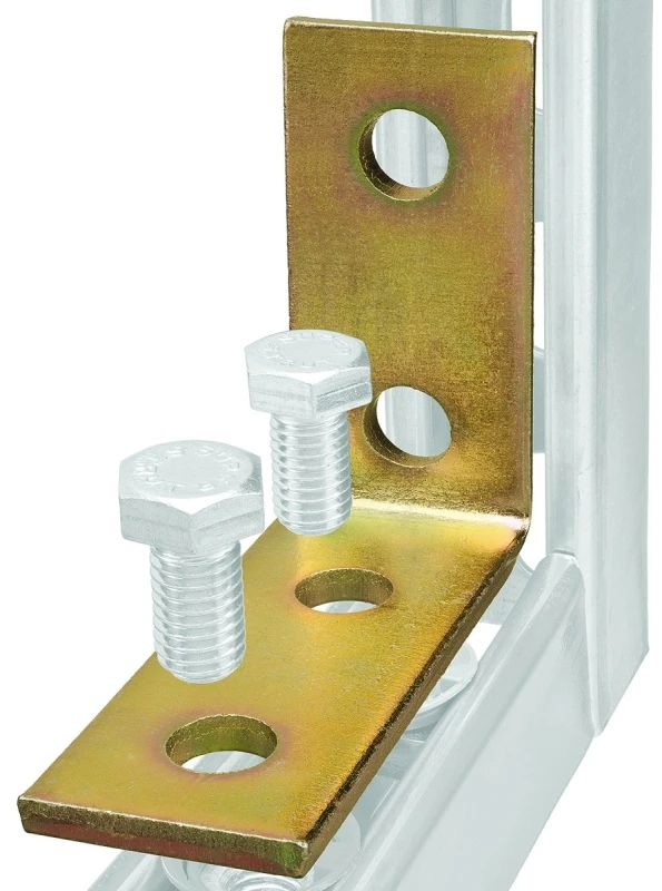 Angle Fitting 4-Hole Corner 90 Degree 3.5 Inch by 1.625 Inch by 4.125 Inch