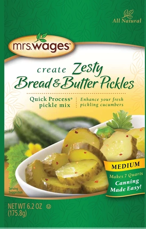 Pickling and Canning Mix, Zesty Bread N' Butter Pickle, 6.2-oz.