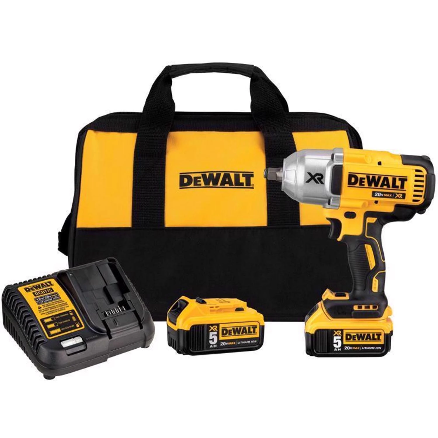 20v Max Xr 1/2 In. Cordless Brushless Impact Wrench Kit With 2 Batteries & Charger