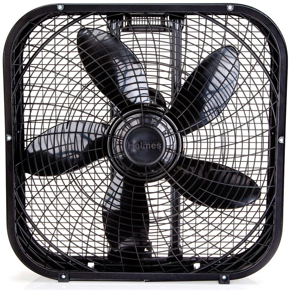 20 Inch 3-speed Box Fan With Removable Grill And Carrying Handle